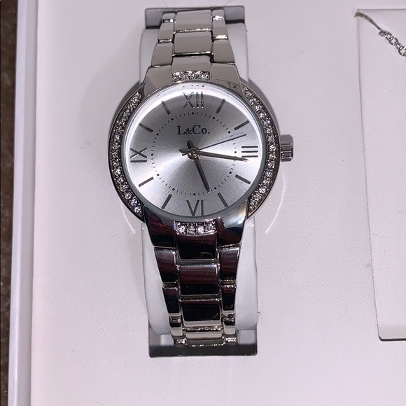 L & Co. Watch, Necklace & Earrings Set - Picture 2 of 3